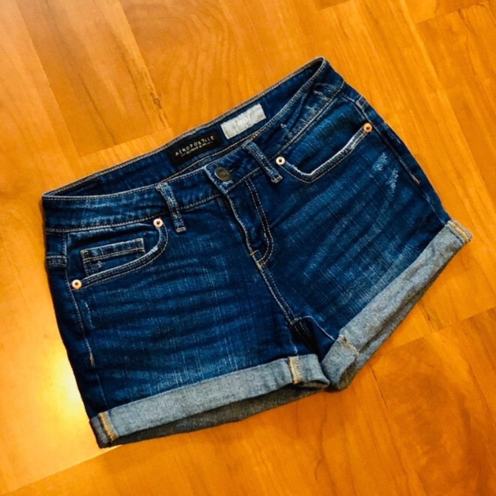 Aeropostale Midi Jean Shorts